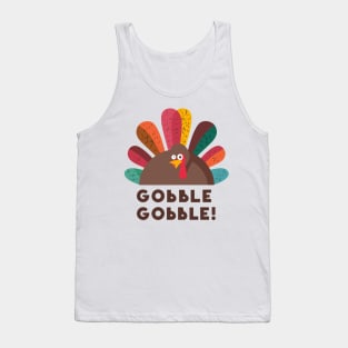 Gobble Gobble Thanksgiving Turkey Tank Top